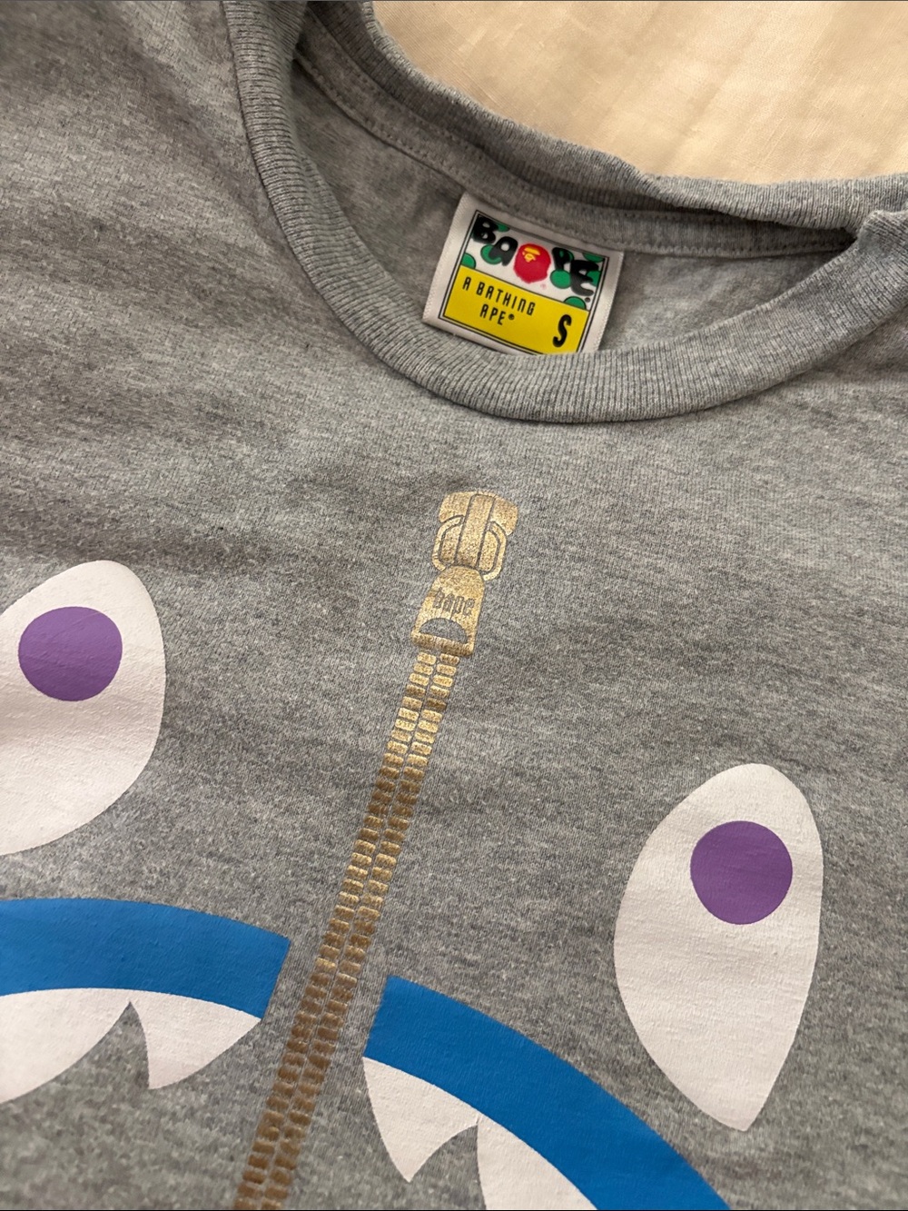 A Bathing Ape Kids Grey Tee